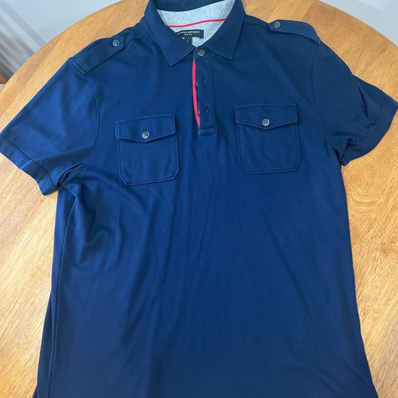 Banana Republic Other - Banana Republic Slim Fit Short Sleeve Polo Shirt with Epaulettes